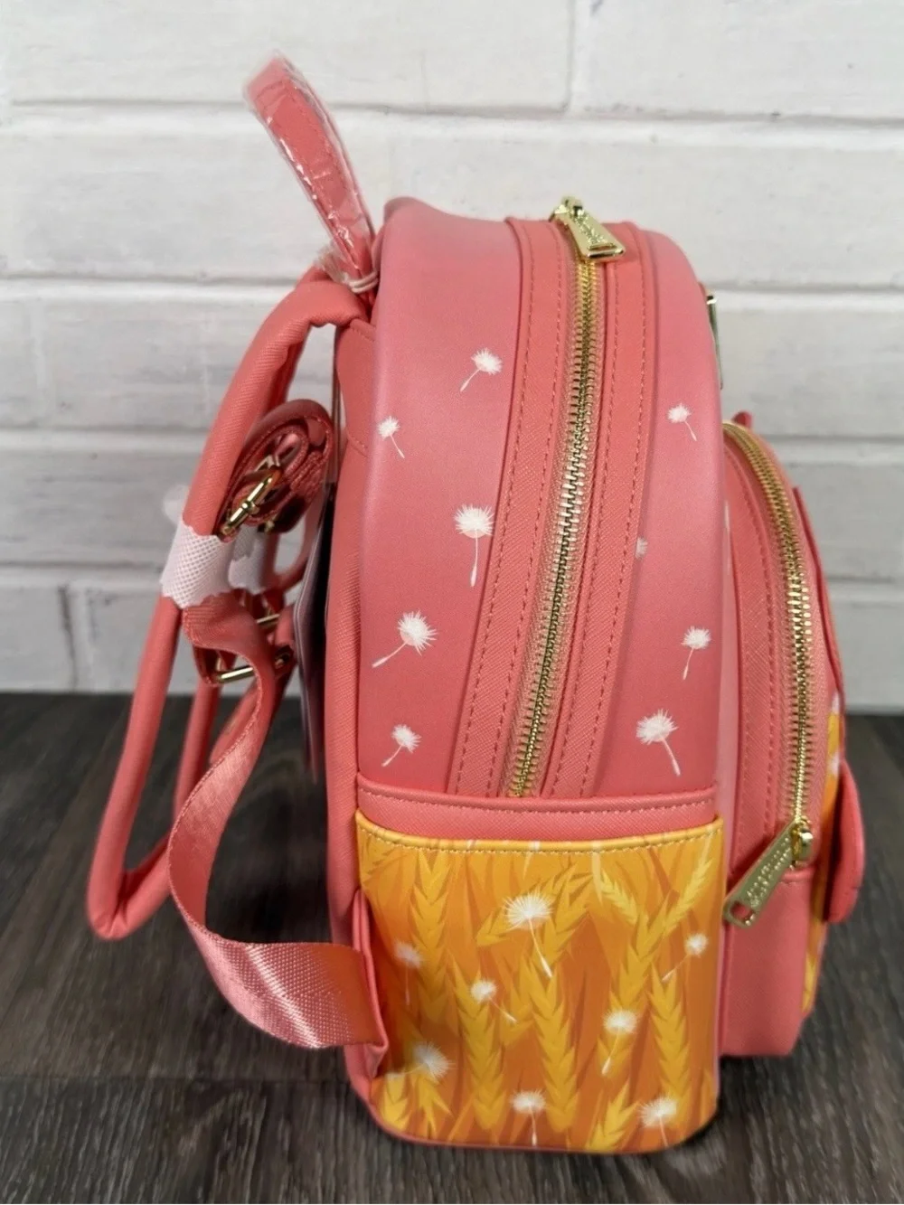 Disney Loungefly Pink 'Max & Roxanne' Mini Backpack or use as purse new with tag